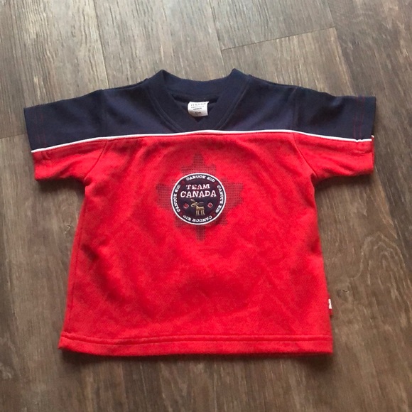 Please Mum Team Canada Jersey Shirt Sz 12 mth - Picture 1 of 4